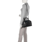 Lancaster Exotic Croco Handtasche schwarz
