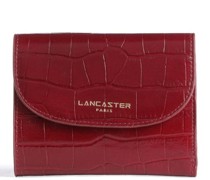 Lancaster Exotic Croco Geldbörse dunkelrot