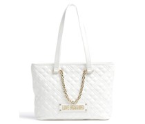 Love Moschino Quilted Shopper weiß