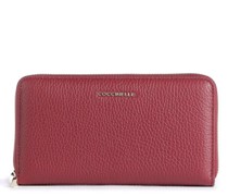 Coccinelle Metallic Soft Geldbörse dunkelrot