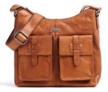 Spikes & Sparrow Bronco Schultertasche cognac