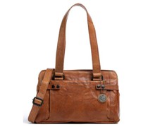 Spikes & Sparrow Bronco Schultertasche cognac