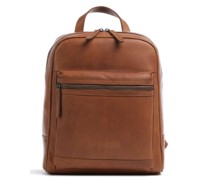 The Chesterfield Brand Cow Wax Pull Up Calabria Rucksack cognac