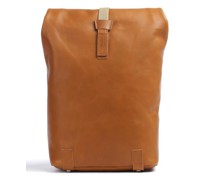 Brooks England Pickwick Leather Small Rolltop Rucksack cognac