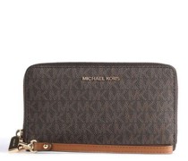 Michael Kors Jet Set Geldbörse schokolade