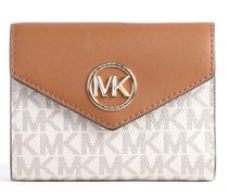 Michael Kors Greenwich Geldbörse elfenbein/braun