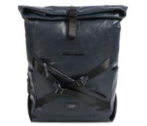 Piquadro Harper Rfid Rolltop Rucksack dunkelblau