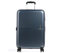 American Tourister Geopop 4-Rollen Trolley blaugrau