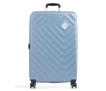 American Tourister Summer Square 4-Rollen Trolley hellblau