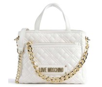 Love Moschino Quilted Handtasche weiß