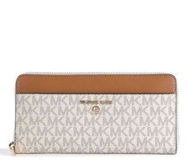 Michael Kors Jet Set Charm Geldbörse elfenbein/braun