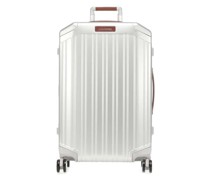 Piquadro Alu 4-Rollen Trolley silber
