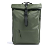 Rains Rolltop Rucksack olivgrün