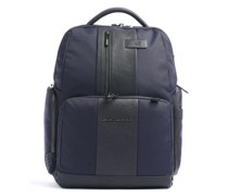 Piquadro Brief 2 Laptop-Rucksack dunkelblau