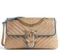 Pinko Love Lady Puff Classic Umhängetasche beige/blau
