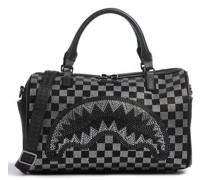 Sprayground Trinity Checkered Mini Duffle Handtasche schwarz/silber