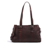 Spikes & Sparrow Bronco Schultertasche dunkelbraun