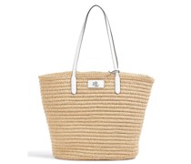 Lauren Ralph Lauren Straw Brie 31 Shopper beige/weiß