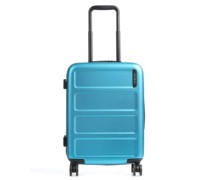 Samsonite Quadrix 4-Rollen Trolley blau metallic