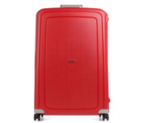 Samsonite S'Cure 4-Rollen Trolley rot