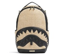Sprayground Raffia Shark Rucksack natur/schwarz