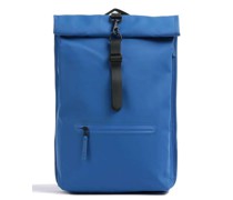 Rains Rolltop Rucksack blau