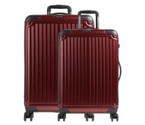 Travelite Cruise 4-Rollen Trolley Set dunkelrot