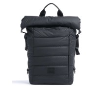 Rains Loop Rolltop Rucksack schwarz