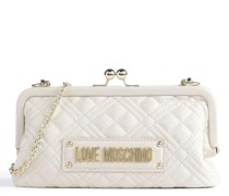 Love Moschino Quilted Umhängetasche elfenbein