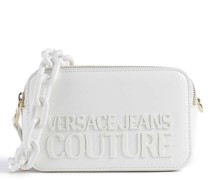 Versace Jeans Couture Institutional Logo Umhängetasche weiß
