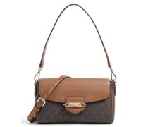 Michael Kors Fleur Schultertasche dunkelbraun