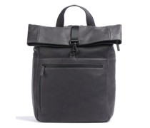 Leonhard Heyden Den Haag Rolltop Rucksack dunkelgrau