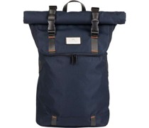 Doughnut Glossy Blocking Christopher Rolltop Rucksack navy