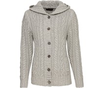 Kapuzenstrickjacke mit Quaste