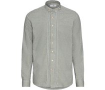 Karo-Stehkragenhemd Slim