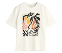 T-Shirt mit Palmenprint