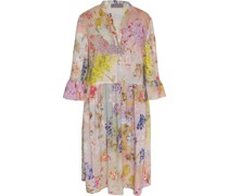 Stufenkleid mit Blumendruck