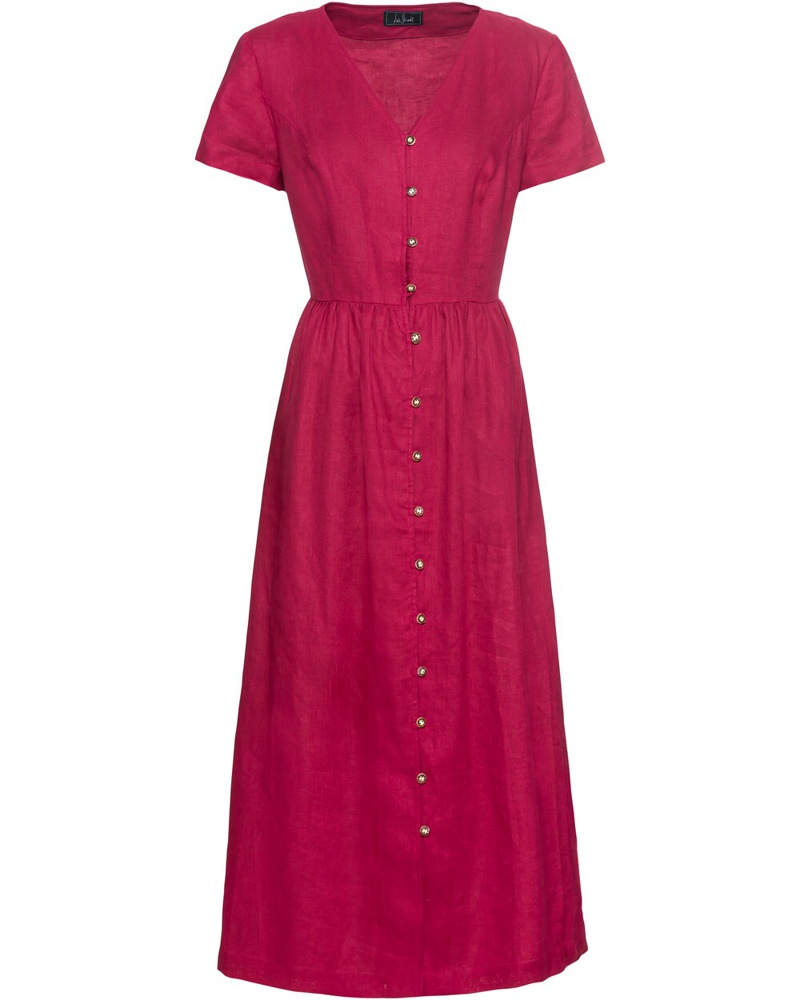 Luis Steindl Damen Legeres Leinenkleid