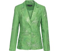 Blazer mit floralem Allover-Stick