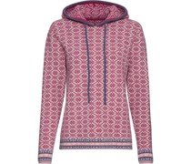Jacquard-Kapuzenpullover