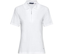 Piqué-Poloshirt mit Zipper