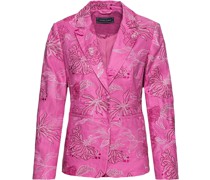 Blazer mit floralem Allover-Stick