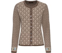 Jacquard-Strickjacke