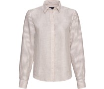 Leinenbluse mit Streifen