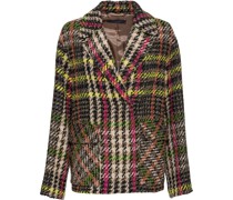 Kurzjacke mit Überkaro