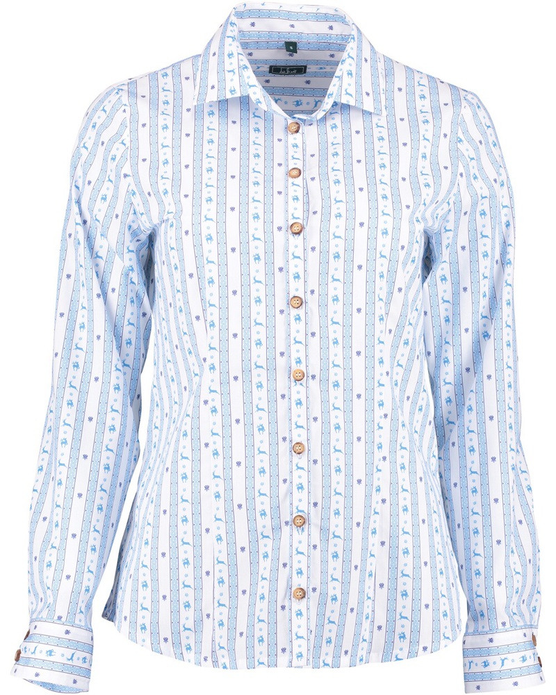 Luis Steindl Damen Bluse mit Hirschmotiven