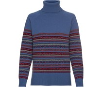 Rollkragenpullover mit Jacquard-Muster