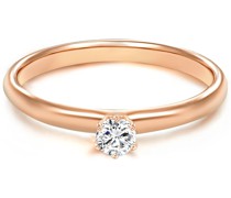 Ring Sterling Silber Zirkonia in Roségold Ringe