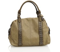 Schultertasche mit auffälligen 3D-Ösen Shopper