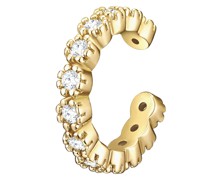 Ohrklemme Sterling Silber Zirkonia in Gelbgold Earcuffs